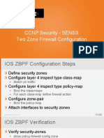 CCNP Security - SENSS Two Zone Firewall Configuration