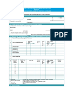 Formato de Monitoreo Del Parámetro Del Cloro Residual