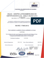 18-CPR-002 - CELAC - CENTRO LATINOAMERICANO DE CERTIFICACIÓN SAS - BOG (Educación y Formación para El Trabajo)