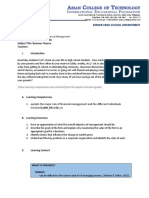 SLA No. 1: Subject Code/Number: ABM08 Subject Title: Business Finance Teachers: I