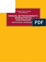 Osorio Vargas C - Manual de Procedimiento Administrativo Sancionador. Parte Especial. Jurisprudencia