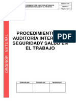 DS-P-5-5.1-004 Procedimiento de Auditoría Interna de SST