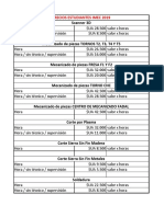 Costos 2019 Laboratorio ML-027