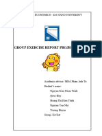 Group Exercise Report Project: University of Economics - Da Nang University