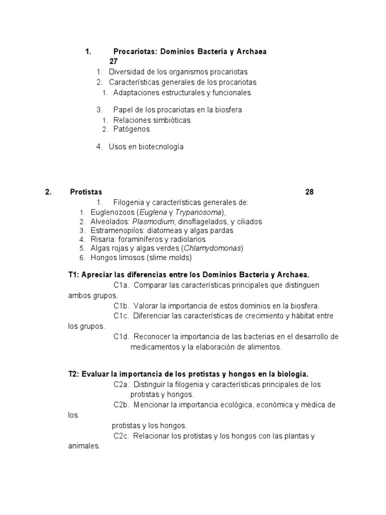 Diversidad y Ecología de Procariotas | PDF | Archaea | Las bacterias
