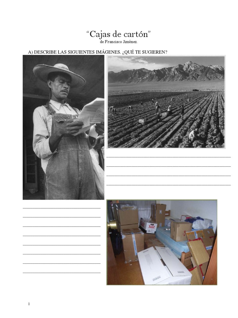 Cajas de cartón en la obra de Jiménez | PDF | Cuentos