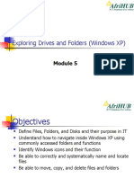 Exploring Drives and Folders (Windows XP)