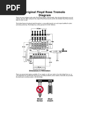 Original Floyd Rose Diagram