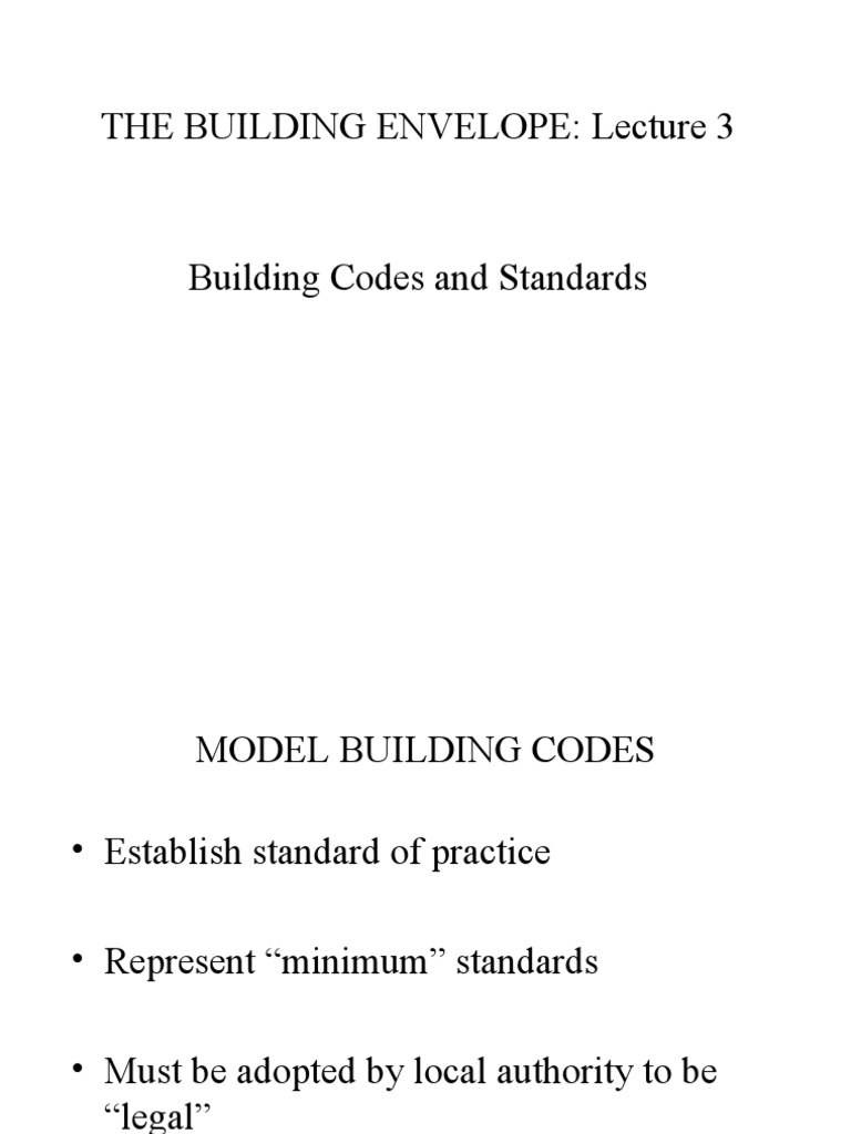 Building Codes and Standards Overview | PDF | Building Code ...
