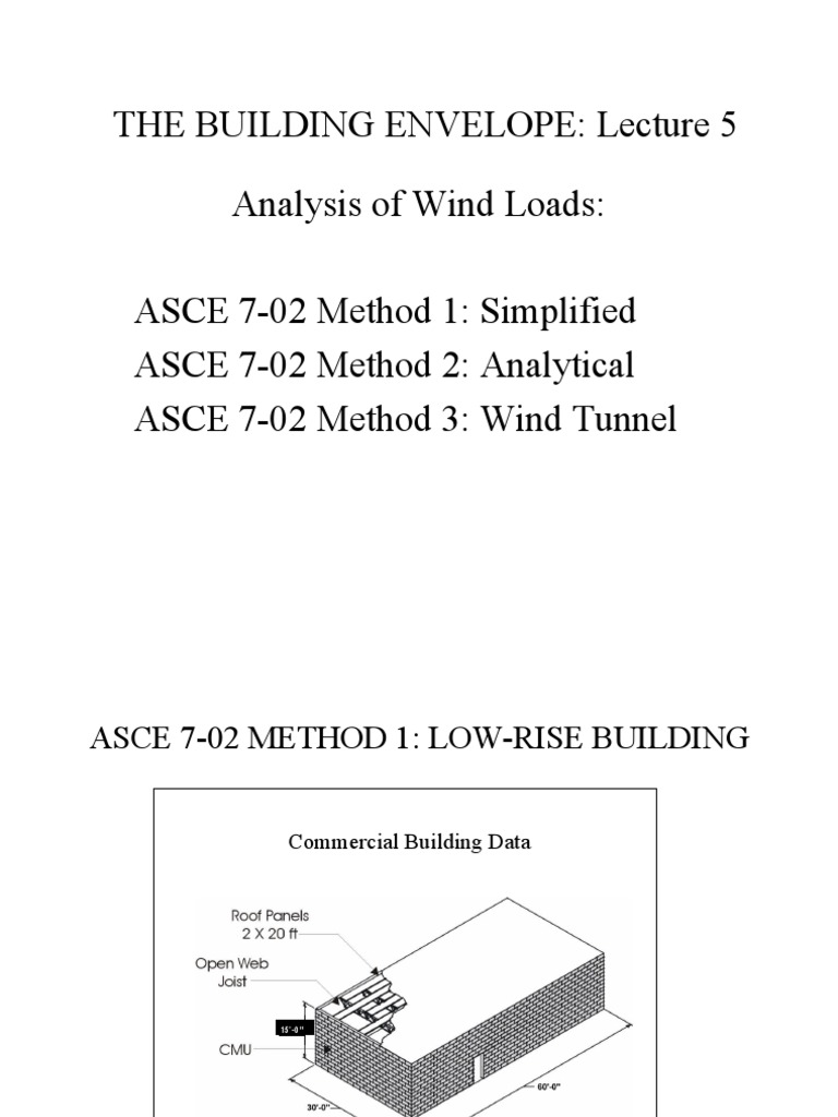 LSU Building Envelope Lecture 5 - Wind 10-03 | PDF | Mechanical ...