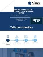 Proyectos en El Área de Estrategia y Tecnología en Sintec