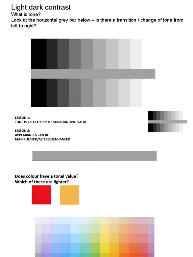 Understanding Color Tonal Values | PDF | Grey | Color