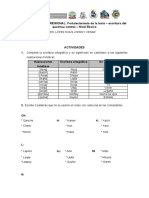 Actividades de La Sesión 2