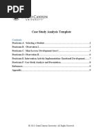 Case Study Analysis Template: © 2018. Grand Canyon University. All Rights Reserved