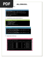 SQL Commands : Create The Database Loans. Use Database Loans