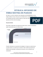 Chapa Metalica Opciones de Fibra Neutra de Pliegue