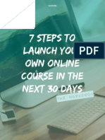 30 Day Course Building Workbook