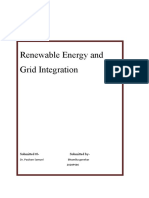Renewable Energy and Grid Integration: Submitted T0-Submitted by