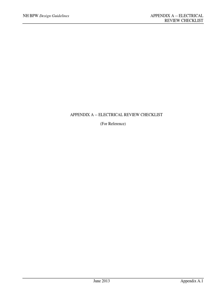 Electrical Design Review Checklist | PDF | Specification (Technical ...