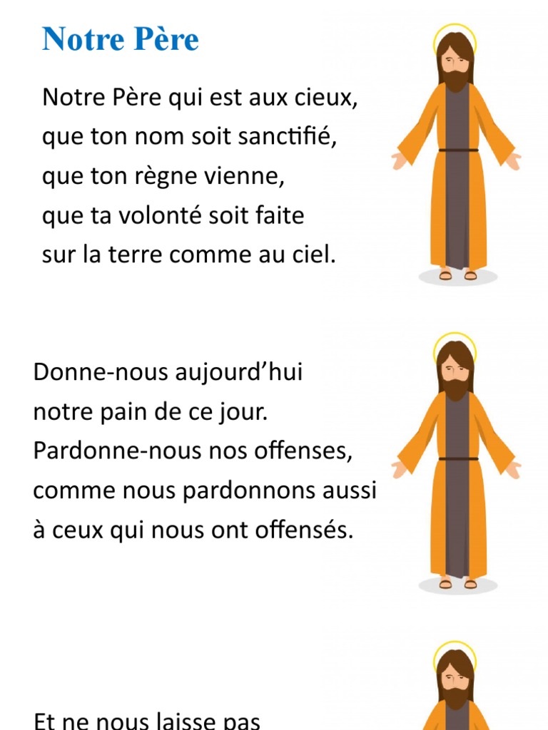 Notre Pere Qui Est Aux Cieux In English