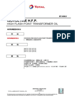 Isovoltine H.F.P.: High Flash Point Transformer Oil