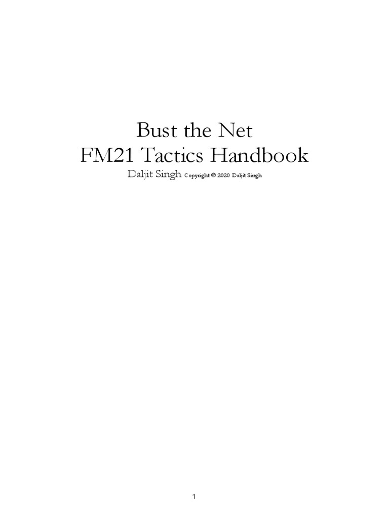 FM21 Tactics Handbook (Beta) PUBLIC | PDF | Forward (Association ...