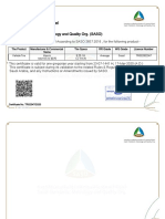 Certificate: Energy Efficiency Label