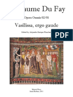 01 Du Fay Vasilissa Ergo Gaude