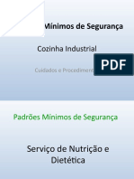 Padrões de segurança para cozinha industrial