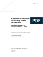 European Downstream Oil Industry Safety Performance: Statistical Summary of Reported Incidents - 2009