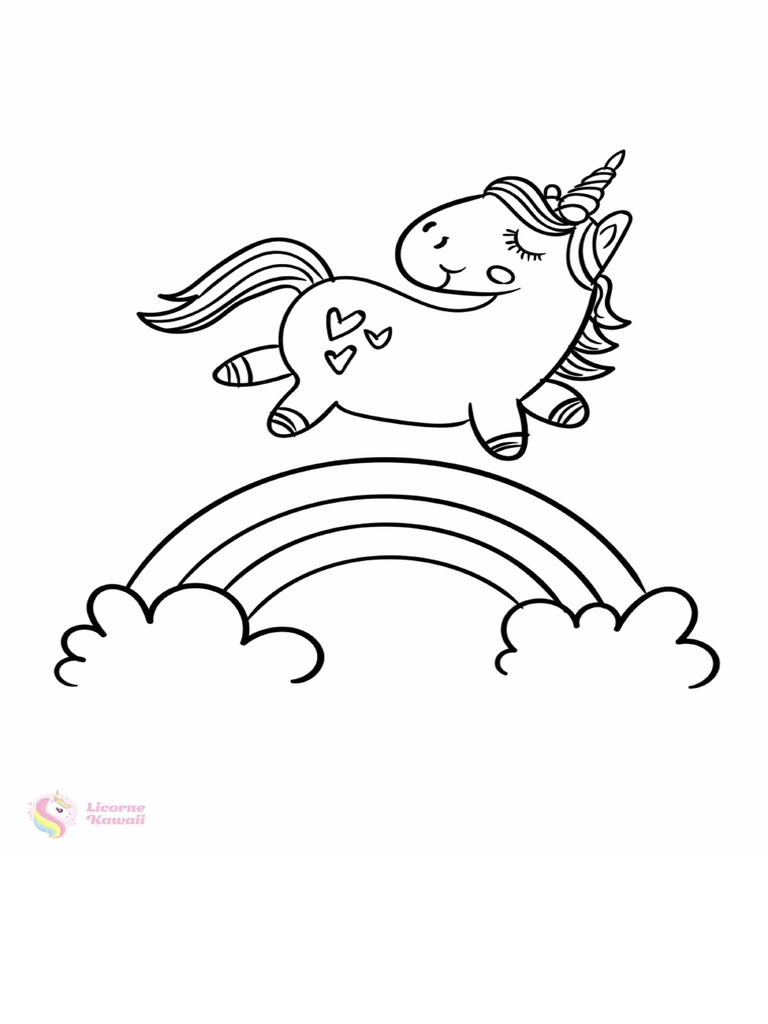la licorne kawaii arc en ciel dessin coloriage a imprimer jpg 2 480 3 508 pixels pdf de schnauzer miniature