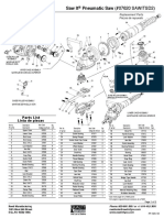 Saw It Pneumatic Saw (#07620 SAWITSD2) : Parts List Lista de Piezas