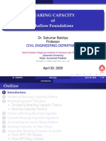 Bearing Capacity of Shallow Foundations: Dr. Sukumar Baishya Professor