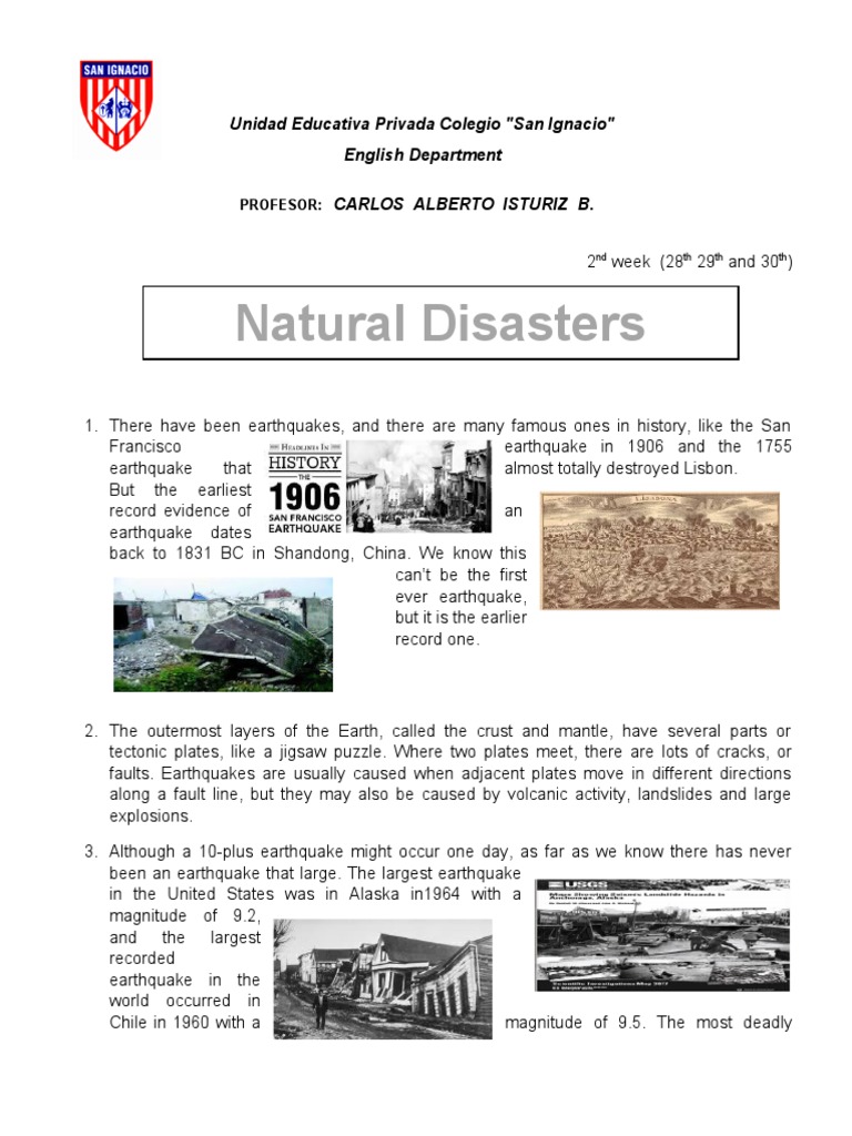 Understanding Earthquakes and Tsunamis | PDF | Earthquakes | Tsunami