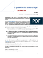 Tres Errores Que Deberías Evitar Al Fijar Los Precios