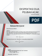 Ekspektasi Dua Peubah Acak