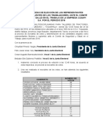 Acta de Proceso de Elección