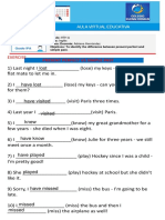 Present Perfect Vs Simple Past: Exercise