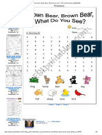 Brown Bear, Brown Bear, What Do You See_ - ESL Worksheet by Judy2004966
