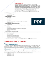 EXPLOITATIONS PAR RESSOURCES et contextes