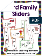 Word Family Sliders