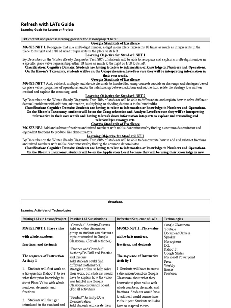 Refresh With Lats Guide | PDF | Classroom | Reading Comprehension