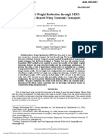 Transport Weight Reduction Through MDO: The Strut-Braced Wing Transonic Transport