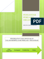 Pendekatan Perilaku Organisasi