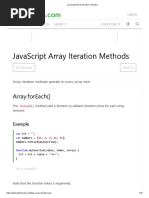 JavaScript Array Iteration - Iterators