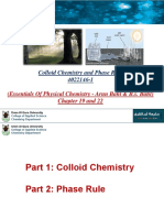 Colloid Chemistry and Phase Rule 4022146-1: (Essentials of Physical Chemistry - Arun Bahl & B.S. Bahl) Chapter 19 and 22