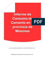 Misiones ConsumoCemento Febrero 2021