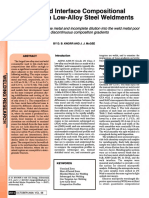 Variaciones Composicionales Cercanas A La Interfaz de Soldadura en Soldaduras de Acero de Baja Aleación