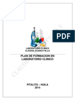 PN 004 Plan de Formacion en Laboratorio Clinico