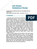 Kelas 10 Roh Kudus Pembaharu Gereja